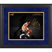Golden State Warriors Stephen Curry Fanatics Authentic Framed 11 x 14 2017 NBA Finals Champions Triple-Double Spotlight Photograph - Facsimile Signature
