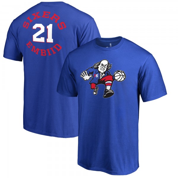 Футболка Joel Embiid Philadelphia 76ers Round About - Royal