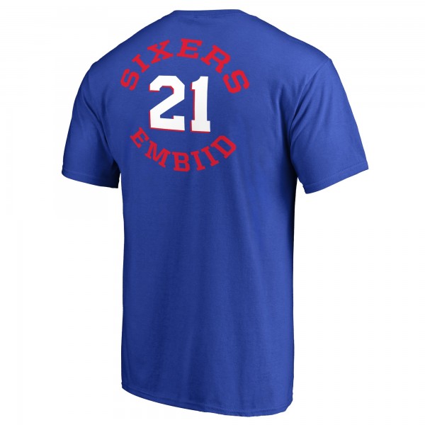 Футболка Joel Embiid Philadelphia 76ers Round About - Royal