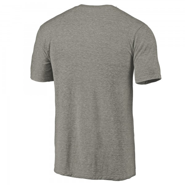 Футболка Milwaukee Bucks Distressed Team Logo Tri-Blend - Heather Gray