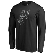 Футболка с длинным рукавом San Antonio Spurs Black Splatter Logo