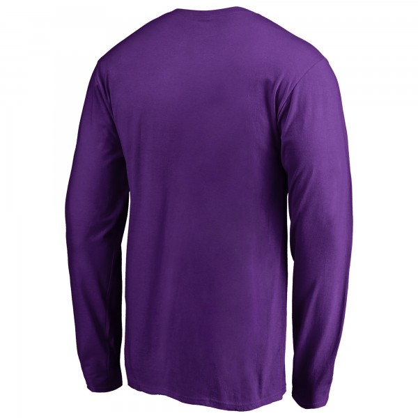Футболка с длинным рукавом Los Angeles Lakers Splatter Logo - Purple