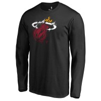 Футболка с длинным рукавом Miami Heat Black Splatter Logo