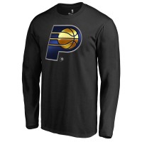 Indiana Pacers Black Midnight Mascot Long Sleeve T-Shirt