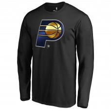 Indiana Pacers Black Midnight Mascot Long Sleeve T-Shirt