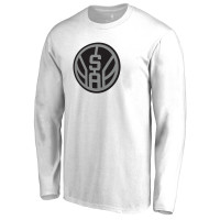 Футболка с длинным рукавом San Antonio Spurs White Alternate Logo