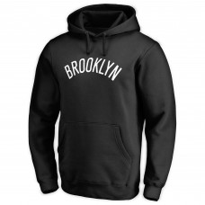 Толстовка с капюшоном Brooklyn Nets Wordmark - Black