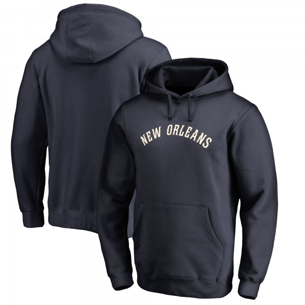 Толстовка с капюшоном New Orleans Pelicans Wordmark - Navy - фирменная одежда NBA