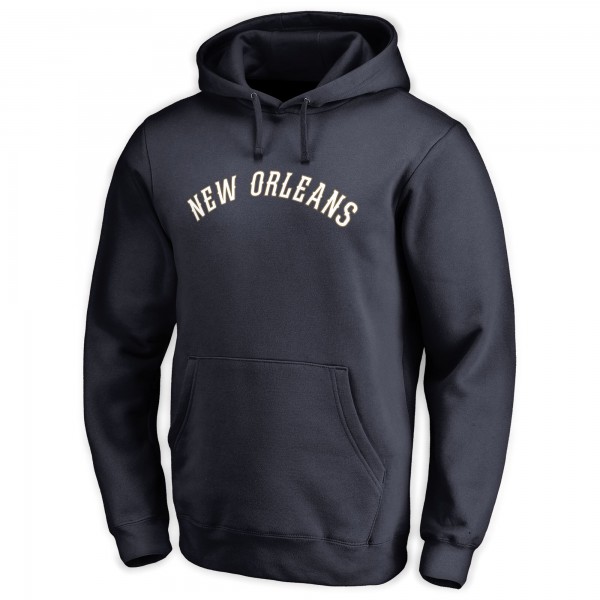 Толстовка с капюшоном New Orleans Pelicans Wordmark - Navy - фирменная одежда NBA