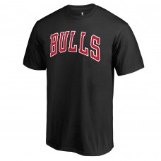 Chicago Bulls Primary Wordmark T-Shirt - Black