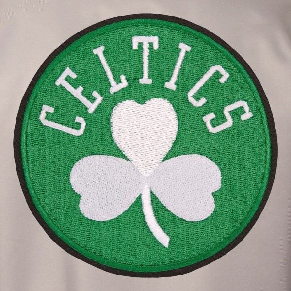 Куртка Boston Celtics JH Design Poly Twill Logo - Gray