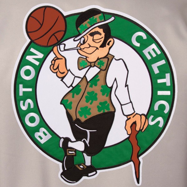 Куртка Boston Celtics JH Design Poly Twill Logo - Gray