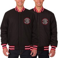 Куртка двусторонняя Toronto Raptors JH Design Contrast Trim - Black