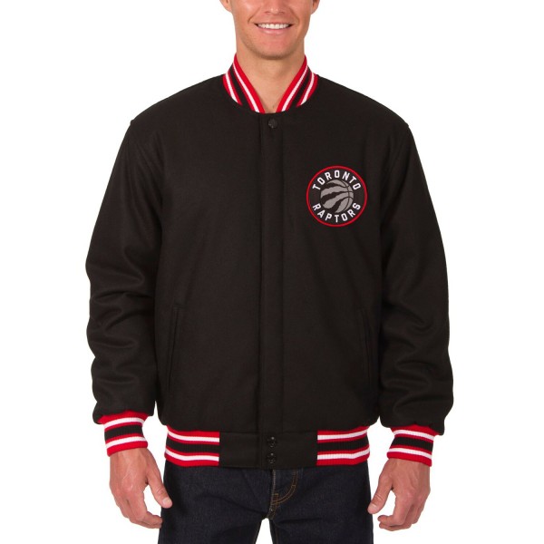 Куртка двусторонняя Toronto Raptors JH Design Contrast Trim - Black