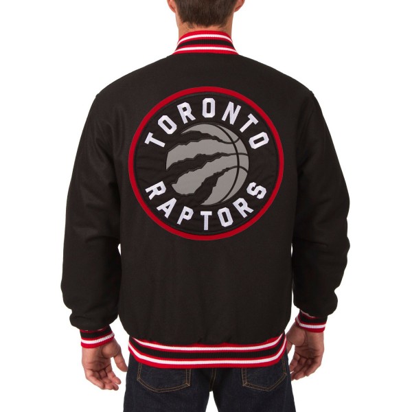 Куртка двусторонняя Toronto Raptors JH Design Contrast Trim - Black