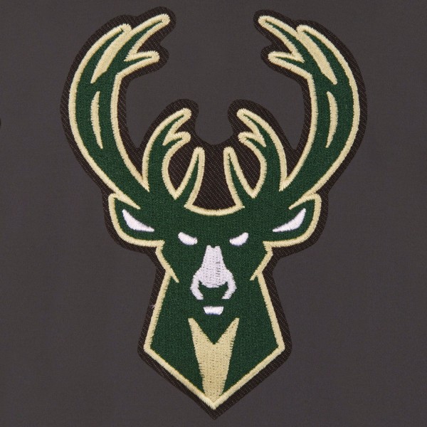 Куртка двусторонняя Milwaukee Bucks JH Design - Gray