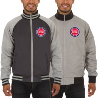 Куртка двусторонняя Detroit Pistons JH Design - Gray