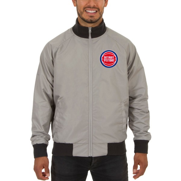 Куртка двусторонняя Detroit Pistons JH Design - Gray