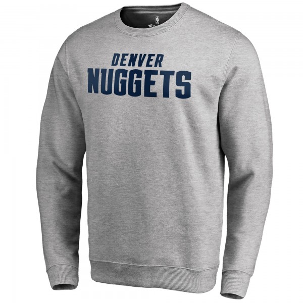 Кофта Denver Nuggets Heathered Gray Wordmark
