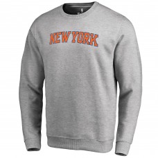 New York Knicks Wordmark Pullover Sweatshirt - Heathered Gray