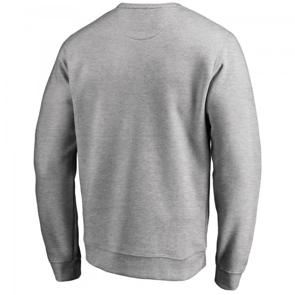 Toronto Raptors Heathered Gray Wordmark Pullover Sweatshirt