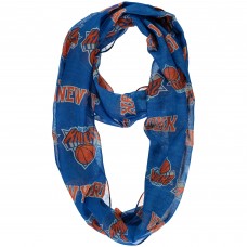 New York Knicks Womens Team Logo Infinity Scarf - Blue