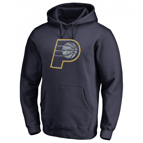 Толстовка с капюшоном Indiana Pacers Static Logo - Navy - фирменная одежда NBA