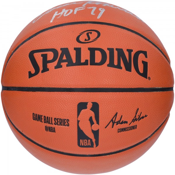 Autographed Milwaukee Bucks Oscar Robertson Fanatics Authentic Indoor/Outdoor Basketball with HOF 79 Inscription