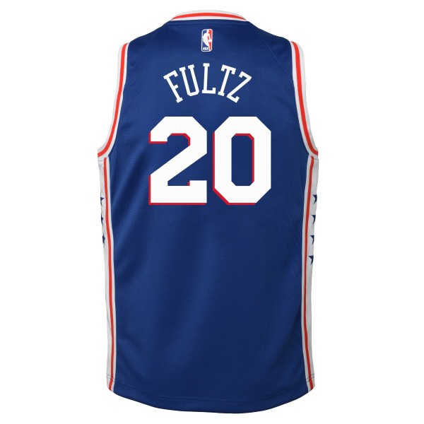 Детская игровая майка Markelle Fultz Philadelphia 76ers Nike Swingman Blue - Icon Edition - баскетбольная джерси NBA