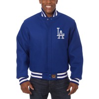 Los Angeles Dodgers JH Design Royal Wool Full-Button Jacket