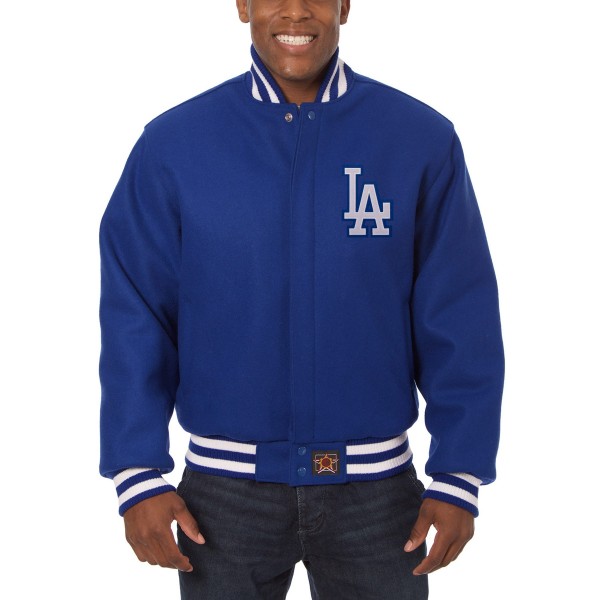 Los Angeles Dodgers JH Design Royal Wool Full-Button Jacket