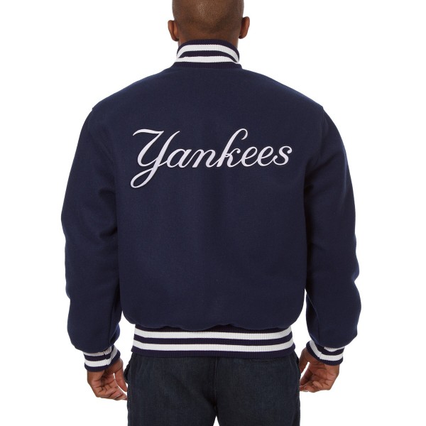 Куртка на кнопках New York Yankees JH Design Wool - Navy