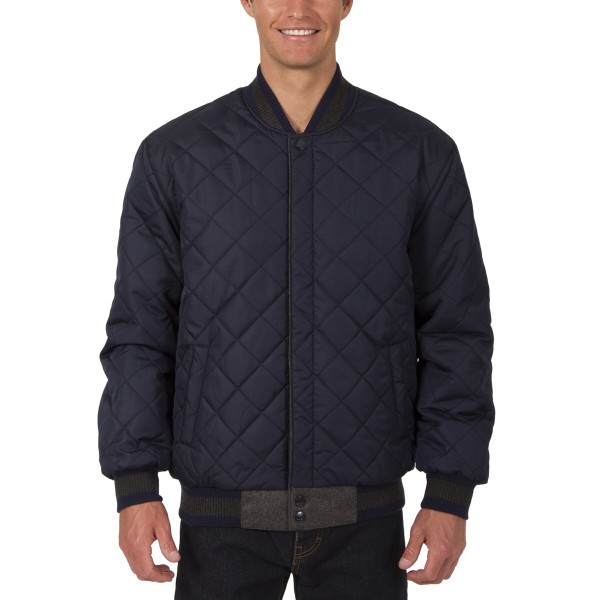 Куртка на кнопках New York Yankees JH Design Wool Leather Reversible - Charcoal/Navy