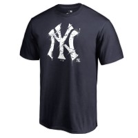 New York Yankees Navy Splatter Logo T-Shirt
