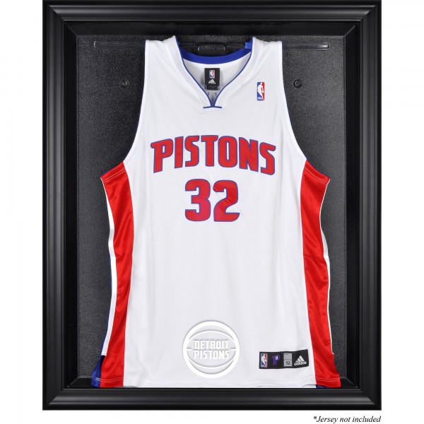 Detroit Pistons Fanatics Authentic Framed Black Team Logo Jersey Display Case