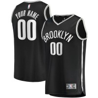 Игровая именная майка Brooklyn Nets Fast Break Replica Black - Icon Edition