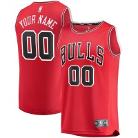 Именная игровая джерси Chicago Bulls Red Fast Break Replica - Icon Edition