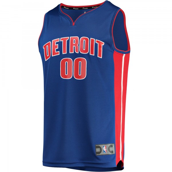 Игровая именная майка Detroit PistonsFast Break Replica Blue - Icon Edition - личная джерси НБА