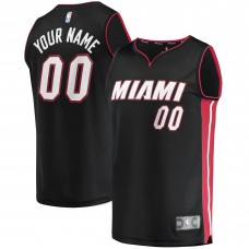 Игровая именная майка Miami Heat Fast Break Replica Black - Icon Edition