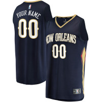 Игровая именная майка New Orleans Pelicans Fast Break Replica Navy - Icon Edition