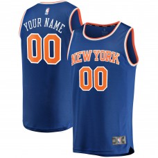 New York Knicks Fast Break Custom Replica Jersey Blue - Icon Edition