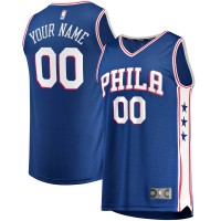 Игровая именная майка Philadelphia 76ers Fast Break Replica Royal - Icon Edition