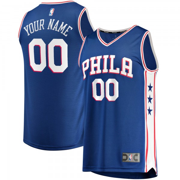 Игровая именная майка Philadelphia 76ers Fast Break Replica Royal - Icon Edition - личная джерси НБА