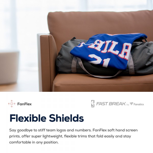 Игровая именная майка Philadelphia 76ers Fast Break Replica Royal - Icon Edition - личная джерси НБА