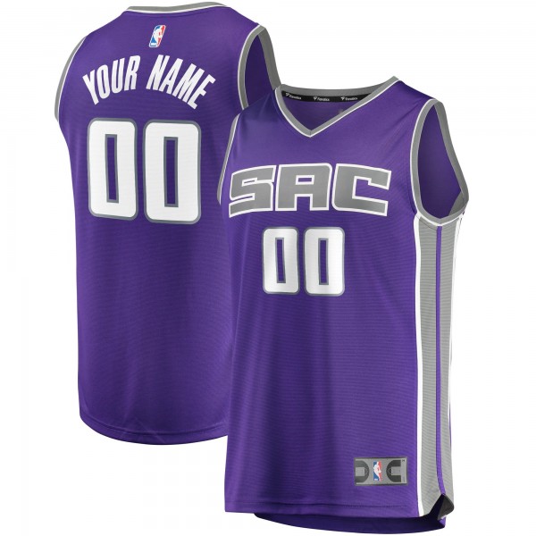 Игровая именная майка Sacramento Kings Fast Break Replica Purple - Icon Edition - личная джерси НБА