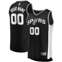 Игровая именная майка San Antonio Spurs Fast Break Replica Black - Icon Edition