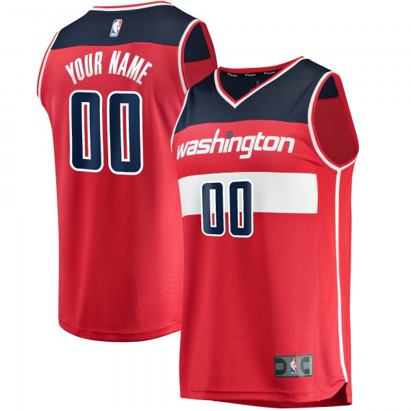 Игровая именная майка Washington Wizards Fast Break Replica Red - Icon Edition - личная джерси НБА