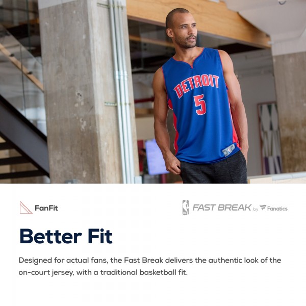 Игровая форма  Detroit Pistons Youth Fast Break Custom Replica Blue - Icon Edition