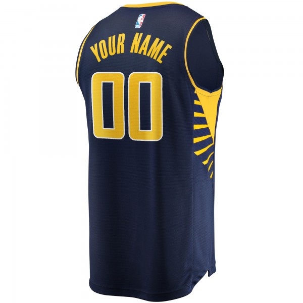 Детская именная игровая майка Indiana Pacers Fast Break Replica Navy - Icon Edition - баскетбольная джерси NBA