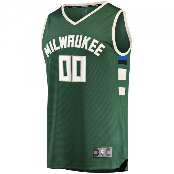 Игровая форма  Milwaukee Bucks Youth Fast Break Custom Replica Hunter Green - Icon Edition